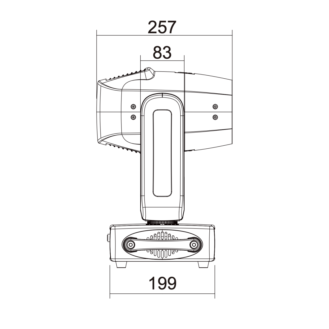 Moving Head Beam 9R 260W Kohbak KB9RBEAM-C