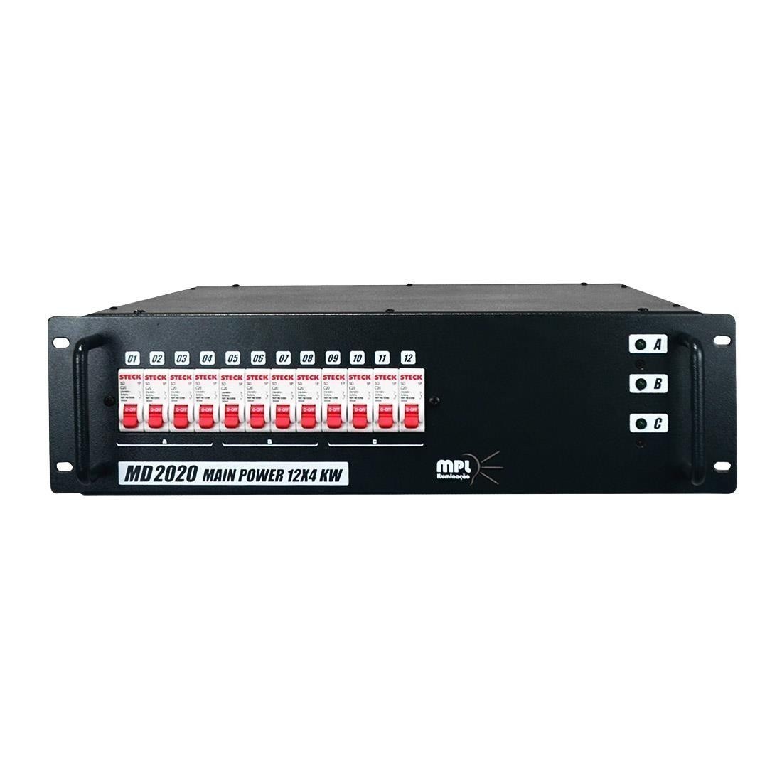 DJ機材 traxon ML-1090 MOOD LIGHT Power Supply Módulo disjuntor com 12 canais MPL MD2020 é um módulo disjuntor de