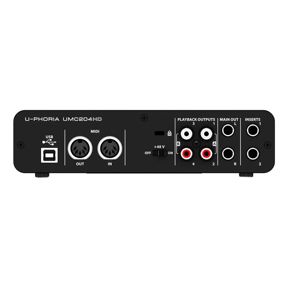Interface de áudio U-Phoria Behringer UMC204HD interfaces linha U