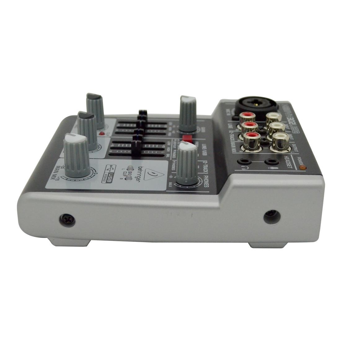 Mesa de som USB Behringer XENYX302USB pré-amplificador de