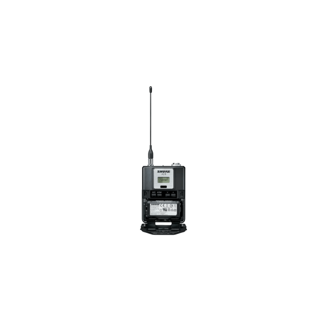 O AD1 é um transmissor bodypack sem fio compatível com os sistemas