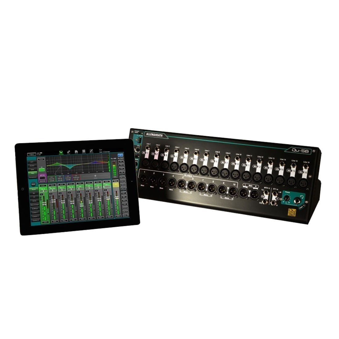 Mesa de som digital 16 canais Allen & Heath QU-SB