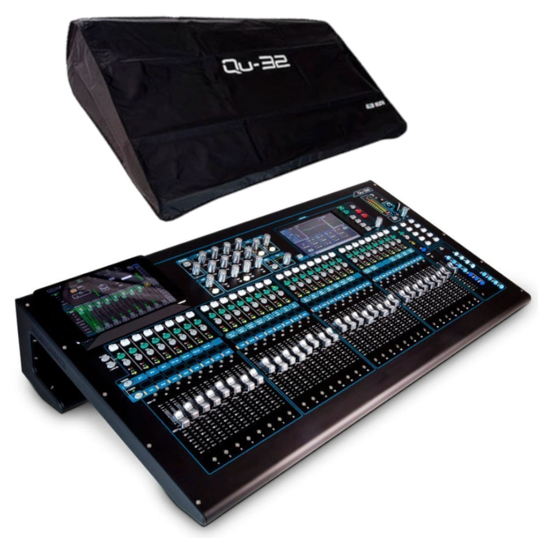 Mesa de Som Allen & Heath QU-32 com Capa em Poliéster