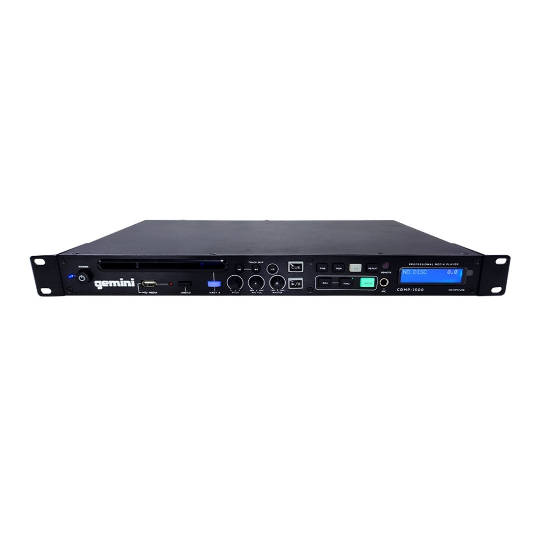 O CD player profissional Gemini CDMP-1500 oferece reprodução de