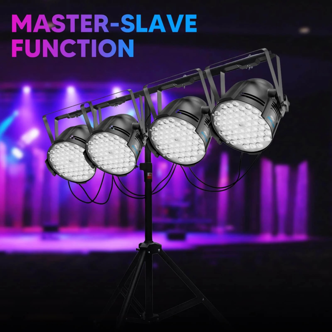 Refletor PAR LED 162W Indoor 54x3W RGB 3in1 Betopper LPC007