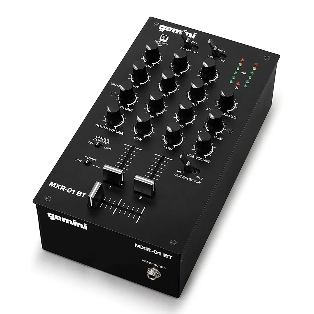 ドゥミリオンDX Mixer DJ Analógico 2 Canais 3 Vias Bluetooth Gemini MXR01BT