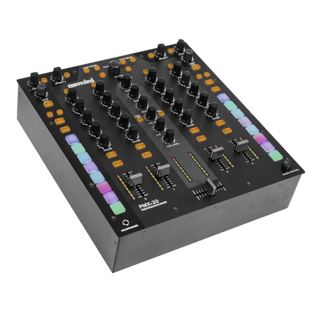 Mixer DJ 4 canais Gemini PMX-20 Mixers Áudio Profissional Gemini