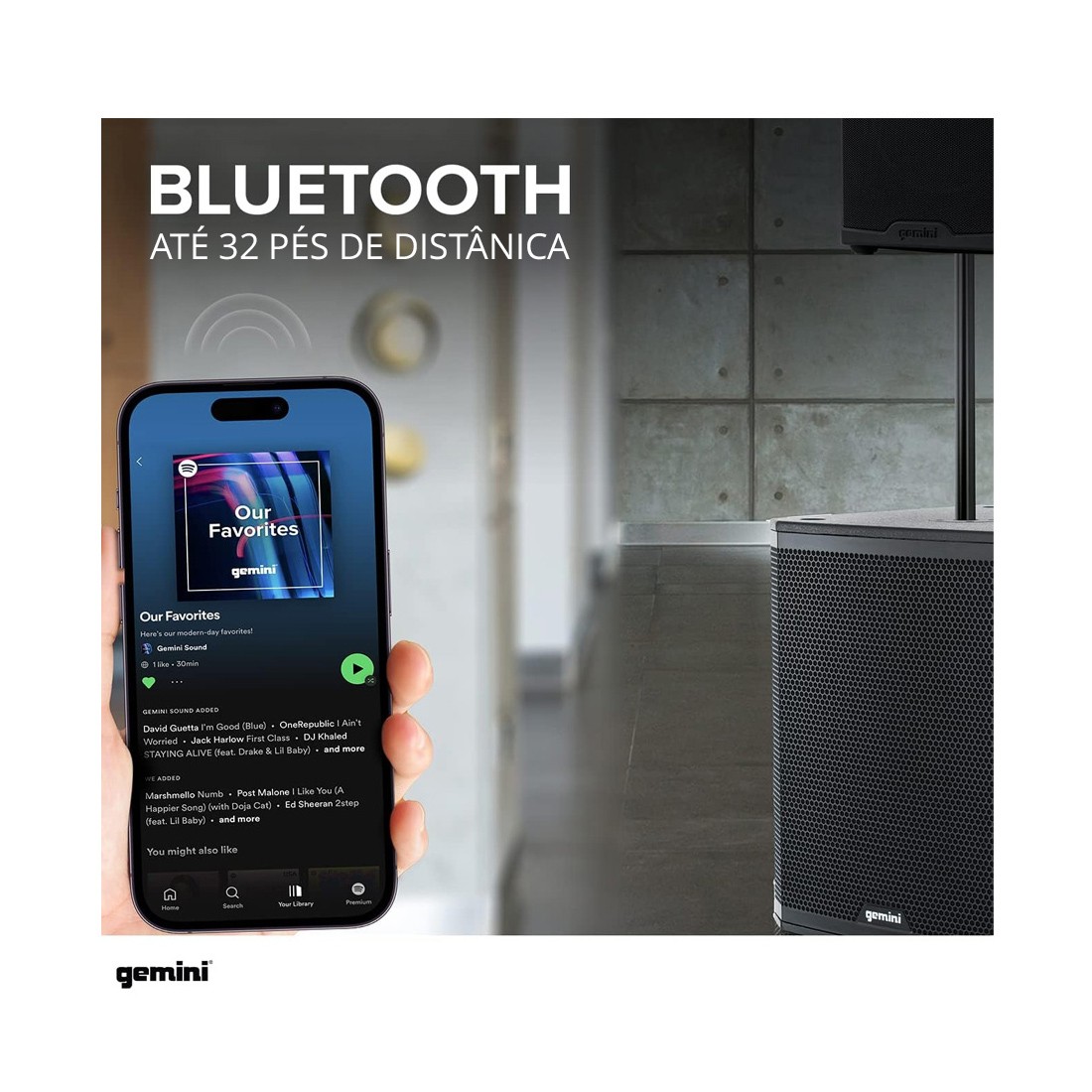Caixa Acústica Ativa Subwoofer 600W RMS Bluetooth ZRX-S18BT
