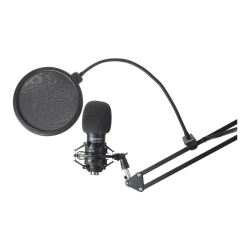Kit microfone condensador + suporte de mesa Lexsen LM260KIT