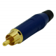 Conector RCA Macho De Cabo Amphenol ACPRBLU