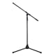 Pedestal Microfone Alumínio Pés Dobráveis Aweda AMS-4122B+