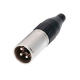 Conector XLR macho de linha Amphenol AC3MM