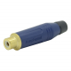 Conector RCA fêmea cabo Amphenol ACJRBLU-Azul