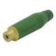 Conector RCA fêmea cabo Amphenol ACJRGRN-Verde