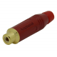 Conector RCA fêmea cabo Amphenol ACJRRED-Vermelho