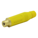 Conector RCA fêmea cabo amarelo Amphenol ACJRYEL