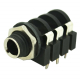 Conector P10 estéreo fêmea Amphenol ACJSMH