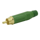 Conector RCA Macho de cabo Amphenol ACPRGRN