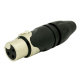 Conector XLR fêmea linha Amphenol AX3F