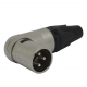 Conector macho XLR 3 pinos Neutrik NC3MRX