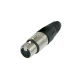 Conector XLR fêmea de linha Neutrik NC5FX