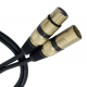 Cabo Microfone XLR Fêmea x XLR Macho 2M Golden Cabos 22002