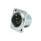 Conector de som XLR macho 5 polos data link XLR-011