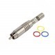 Conector RCA macho níquel Santo Ângelo RCAM6 P