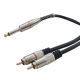 Cabo P10 x 2RCA para instrumentos 10M Golden Cabos 5510