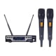 Kit Microfone sem fio duplo UHF 2 bastões Dylan D8000S
