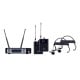 Kit Microfone sem fio duplo UHF 2 headsets 2 canais Dylan D9006S