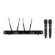Sistema sem fio duplo UHF rack19 true divers LCD Dylan D9500