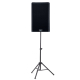 Caixa acústica ativa PA 2000W RMS QSC K8.2 com Pedestal