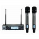 Microfone Sem Fio UHF Duplo Bastão Bateria Karsect KRP2