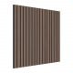 Painel Acústico Ripado Walnut 60x60cm 4un Silenno SN-SLAT04Q