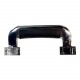 Alça Externa Plástico 140x54mm Cromada Preta Tagg TGA003P