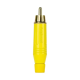 Conector RCA Macho De Cabo Amarelo Amphenol ACPRYEL