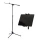 Kit Pedestal Microfone + Suporte para Tablet e Celular de Pedestal Aweda AMS-4121TB+TABLETPHONEHOLDER