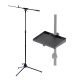 Kit Pedestal Microfone + Bandeja multi-uso Aweda AMS-4121TB+TRAY