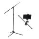 Kit Pedestal Microfone + Suporte para celular Aweda AMS-4122TB+SMARTPHONEHOLDER