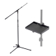 Kit Pedestal Microfone + Bandeja multi-uso Aweda AMS-4122TB+TRAY