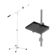 Kit Pedestal Microfone + Bandeja multi-uso Aweda AMS-4122WT+TRAY