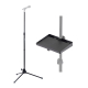 Kit Pedestal Microfone + Bandeja multi-uso Aweda AMS-412+TRAY