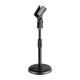Pedestal para Microfone de Mesa + cachimbo Aweda AMS-822+320