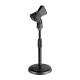 Pedestal Microfone de Mesa + cachimbo clip Aweda AMS-822+100