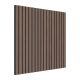 Painel Acústico Ripado Walnut 60x60cm 4un Silenno SN-SLAT04Q