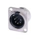 Conector XLR Macho de Painel Neutrik NC5MD-L-1